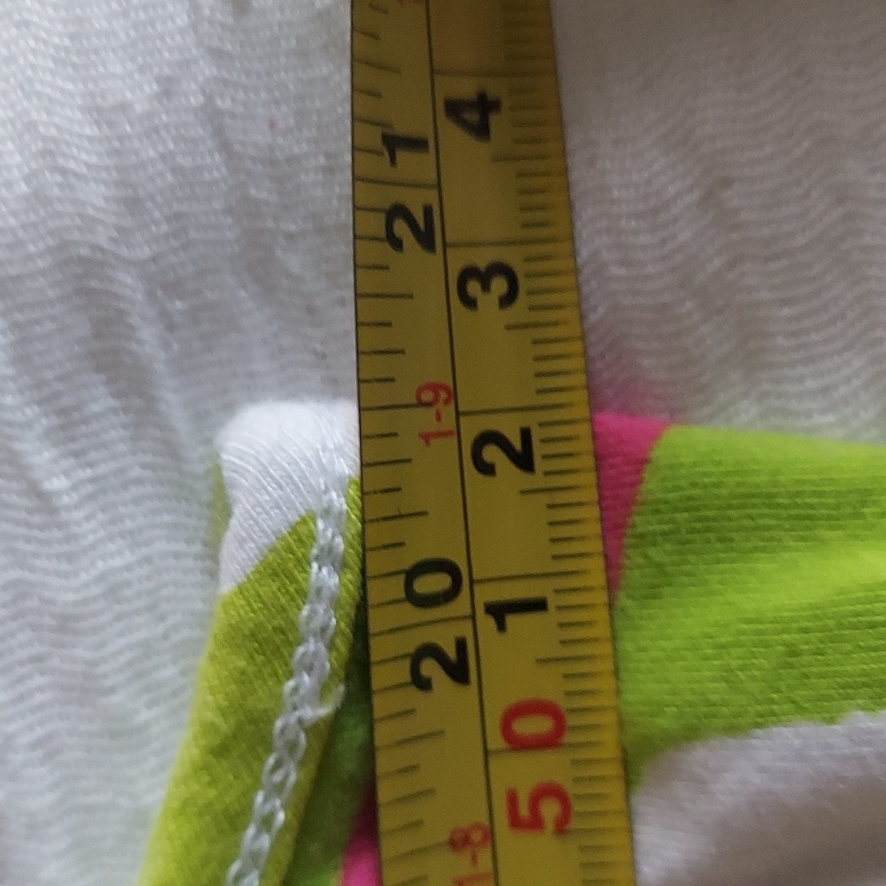 Sleeveless Citrus Print Shift Dress - White with Orange, Green & Pink - Picture 6 of 8